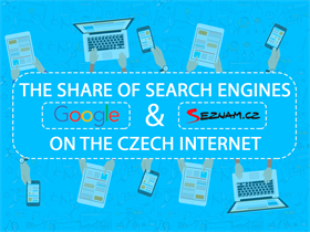 The share of search engines Google and Seznam on the Czech internet